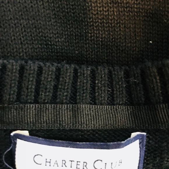 Charter club swan sweater plus sizes black AA36 - Picture 6 of 6